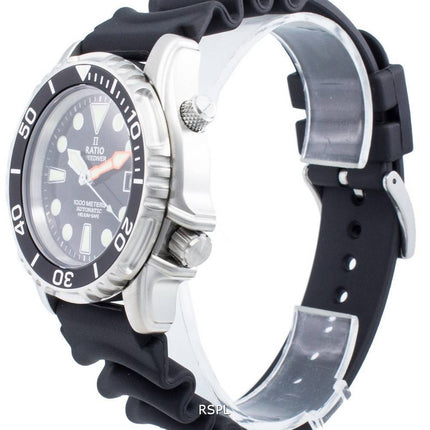 Ratio FreeDiver Helium Safe 1000M Stainless Steel Automatic 1066KE20-33VA-BLK Men's Watch