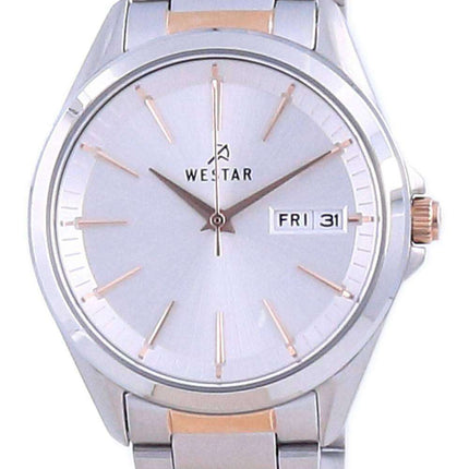 Westar Silver Dial Two Tone Stainless Steel Quartz 40212 SPN 607 Women's Watch