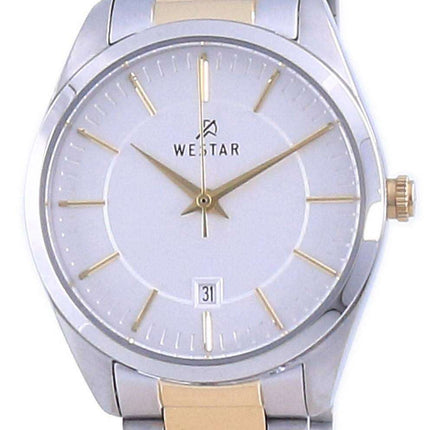 Westar Silver Dial Two Tone Stainless Steel Quartz 40213 CBN 107 Women's Watch