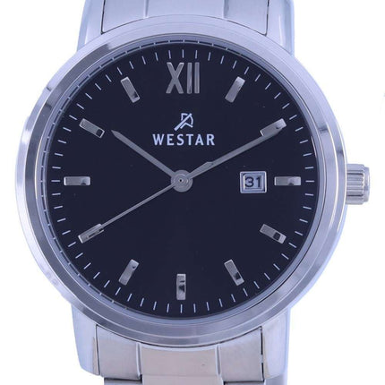 Westar Black Dial Stainless Steel Quartz 40245 STN 103 Womens Watch