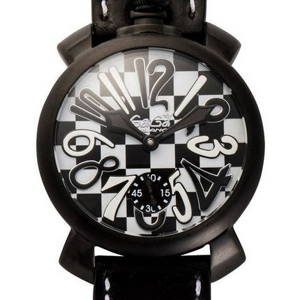 GaGa Milano Black And White Quartz 5012LECH1 Men's Watch