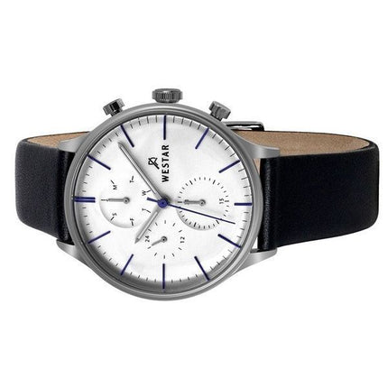 Westar Profile Leather Strap Silver Dial Quartz 50192STN407 Mens Watch