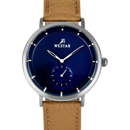 Westar Profile Leather Strap Blue Dial Quartz 50246STN184 Mens Watch