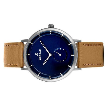 Westar Profile Leather Strap Blue Dial Quartz 50246STN184 Mens Watch