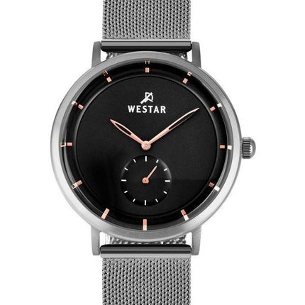 Westar Profile Stainless Steel Black Dial Quartz 50247STN603 Mens Watch