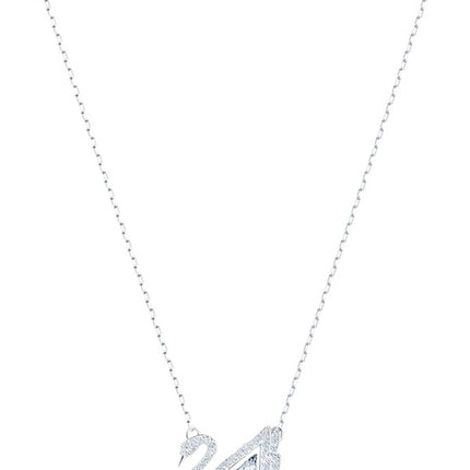 Swarovski Swan White Rhodium Necklace 5514421 For Women