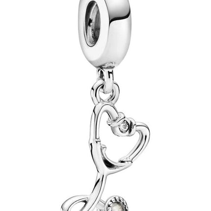 Pandora Stethoscope Heart Dangle Charm 799072C01 For Women