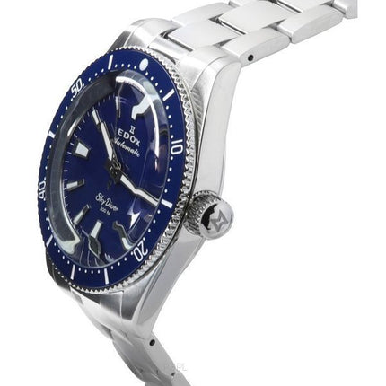 Edox Skydiver 38 Date Limited Edition Blue Dial Automatic Diver's 801313BUMBUIN 300M Swiss Made Men's Watch