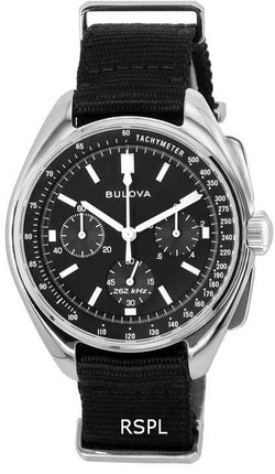 Bulova Lunar Pilot Special Edition Chronograph Black Dial Quartz 96A225 Men's Watch