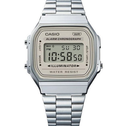 Casio Vintage Digital Stainless Steel Bracelet Quartz A168WA-8 Unisex Watch