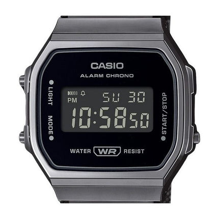 Casio Vintage Digital Stainless Steel Mesh Bracelet Quartz A168WEMB-1B Unisex Watch