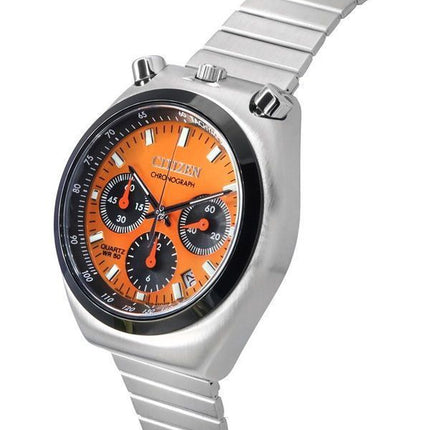 Citizen Bullhead Tsnuo Chronograph Limited Edition Stainless Steel Orange Dial Quartz AN3660-81X Men's Watch