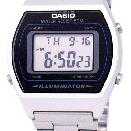 Casio Digital Quartz Stainless Steel Illuminator B640WD-1AVDF B640WD-1AV Mens Watch