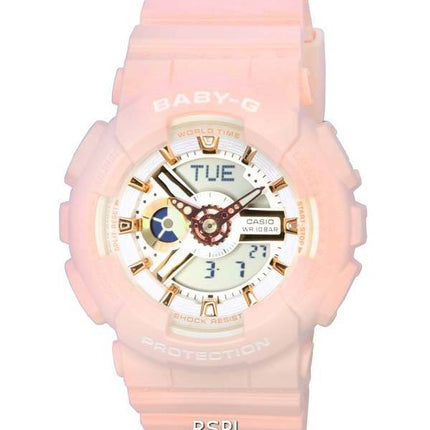 Casio Baby-G Analog Digital White Dial Quartz BA-110XRG-4A 100M Women's Watch