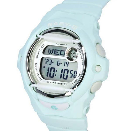 Casio Baby-G Digital Pastel Green Resin Strap Quartz BG-169U-3 200M Women's Watch