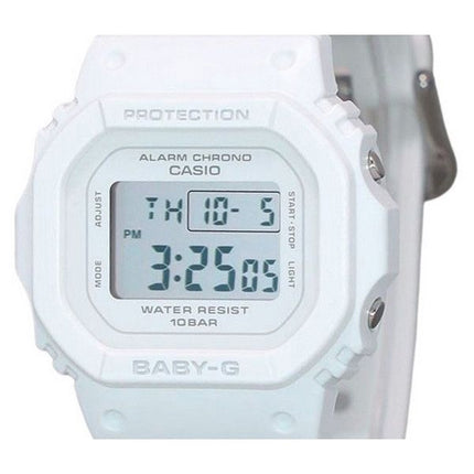 Casio Baby-G Digital White Resin Strap Quartz BGD-565U-7 100M Womens Watch