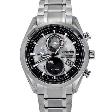 Citizen Eco-Drive Tsuki-yomi Super Titanium Radio Controlled Grey Dial BY1010-81H 100M Men's Watch