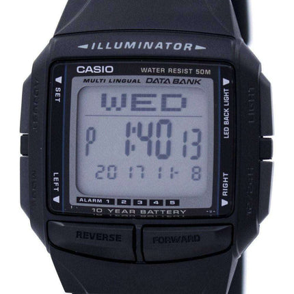 Casio Illuminator Multi-lingual Databank Dual Time Digital DB-36-1AV Men's Watch