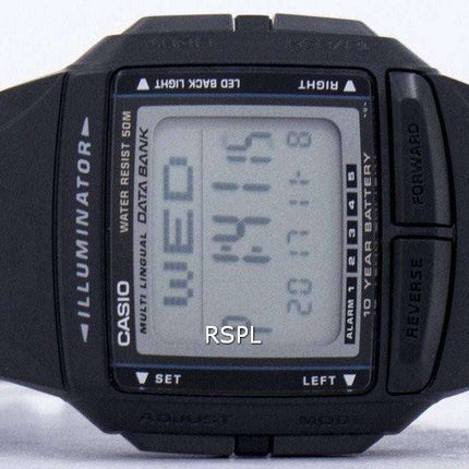 Casio Illuminator Multi-lingual Databank Dual Time Digital DB-36-1AV Men's Watch