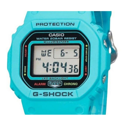 Casio G-Shock Digital Energy Park Series Vivid Blue Bio Based Resin Strap Quartz DW-5600EP-2 200M Mens Watch