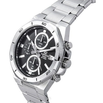 Casio Edifice Classic Standard Chronograph Analog Black Dial Quartz EFV-640D-1A 100M Men's Watch