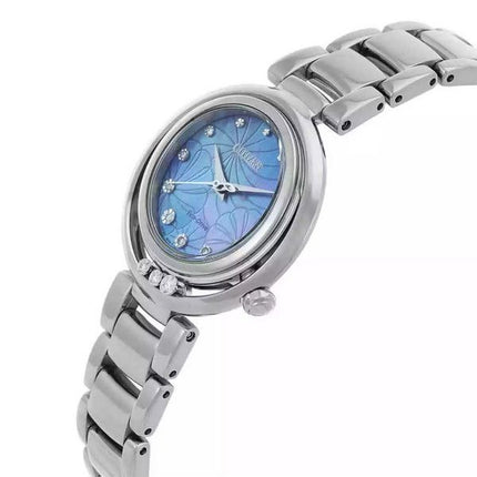 Citizen L Arcly Eco-Drive Diamond Accents Stainless Steel Blue Mother Of Pearl Dial EM1110-81N Women's Watch