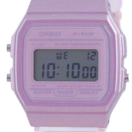 Casio Youth Pink Resin Digital F-91WS-4 F91WS-4 Unisex Watch