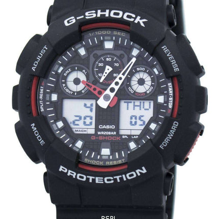 Casio G-Shock Velocity Indicator Alarm GA-100-1A4 Men's Watch