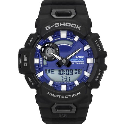 Casio G-Shock G-Squad Analog Digital Smartphone Link Bio-Based Resin Strap Blue Dial Quartz GBA-900CB-1A 200M Men's Watch