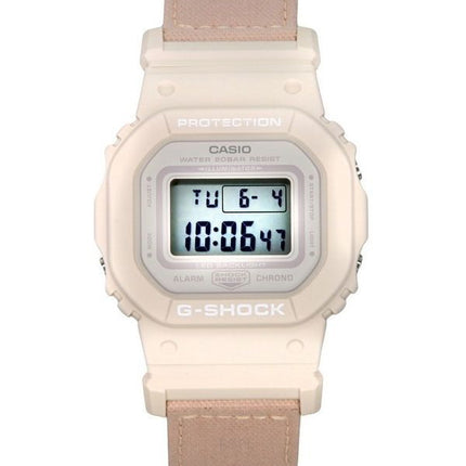 Casio G-Shock Digital Organic Pink Cloth Strap Bio-Based Resin Quartz GMD-S5600CT-4 200M Women's Watch