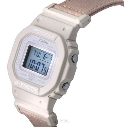 Casio G-Shock Digital Organic Pink Cloth Strap Bio-Based Resin Quartz GMD-S5600CT-4 200M Women's Watch