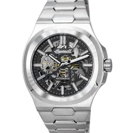 Ingersoll The Catalina Stainless Steel Skeleton Black Dial Automatic I12501 Mens Watch