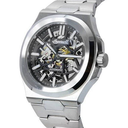 Ingersoll The Catalina Stainless Steel Skeleton Black Dial Automatic I12501 Mens Watch