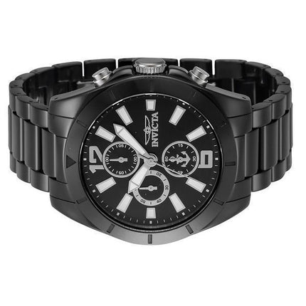 Invicta Ocean Voyage Chronograph Ceramic Bracelet Black Dial 46298 100M Men's Watch