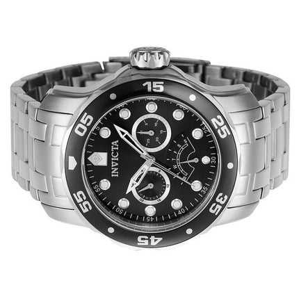 Invicta Pro Diver Retrograde GMT Black Dial Quartz Diver's 46992 200M Men's Watch