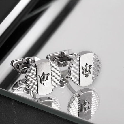 Maserati Jewels Stainless Steel Cufflinks JM121ATK13 For Men