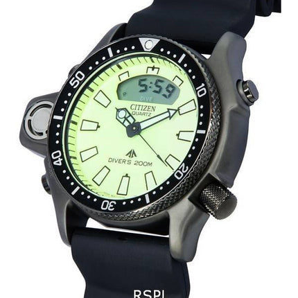 Citizen Promaster Aqualand Full Luminous Dial Quartz Diver's JP2007-17W 200M Men's Watch