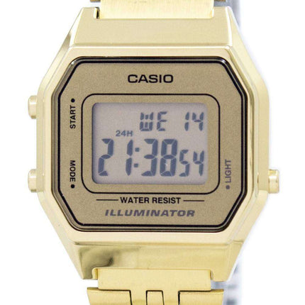 Casio Digital Quartz Stainless Steel Illuminator LA680WGA-9DF LA680WGA-9 Womens Watch