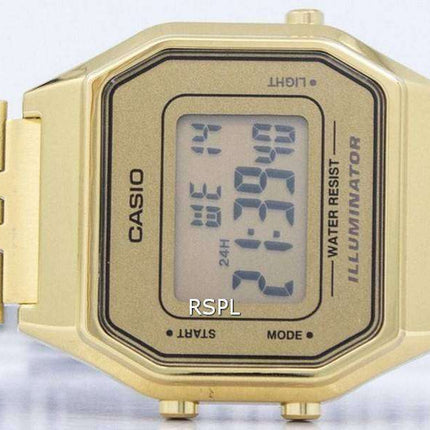 Casio Digital Quartz Stainless Steel Illuminator LA680WGA-9DF LA680WGA-9 Womens Watch