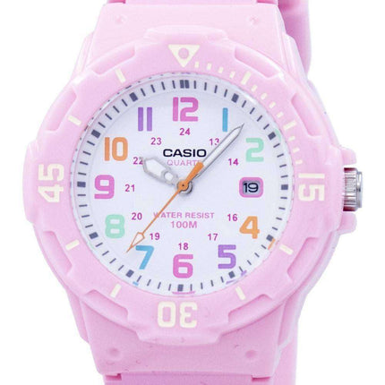 Casio Pink Resin Strap LRW-200H-4B2VDF LRW-200H-4B2V Womens Watch