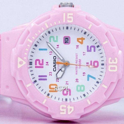 Casio Pink Resin Strap LRW-200H-4B2VDF LRW-200H-4B2V Womens Watch