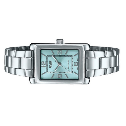 Casio Standard Analog Stainless Steel Aqua Blue Dial Quartz LTP-1234DD-2A Women's Watch