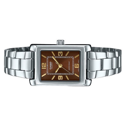 Casio Standard Analog Stainless Steel Brown Dial Quartz LTP-1234DD-5A Women's Watch