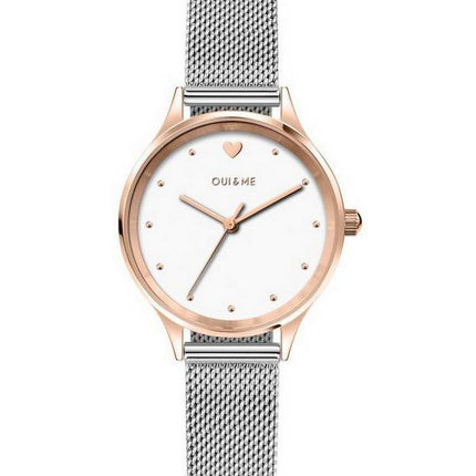 Oui  Me Bichette White Dial Stainless Steel Quartz ME010169 Womens Watch