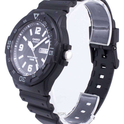 Casio Quartz Analog 100M Black Resin Strap MRW-200H-1B2VDF MRW-200H-1B2V Mens Watch