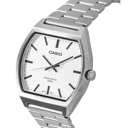 Casio Standard Analog Stainless Steel White Dial Quartz MTP-B140D-7A Men's Watch