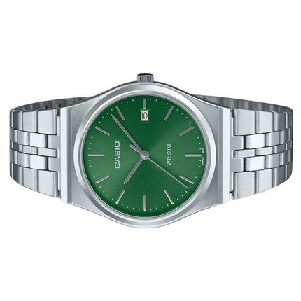 Casio Standard Analog Stainless Steel Green Dial Quartz MTP-B145D-3AV Unisex Watch