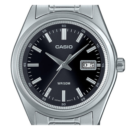 Casio Standard Analog Stainless Steel Black Dial Quartz MTP-B180D-1A1V Men's Watch