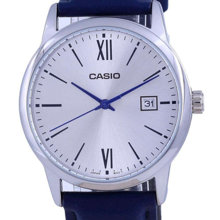 Casio Silver Dial Stainless Steel Analog Quartz MTP-V002L-2B3 MTPV002L-2 Mens Watch