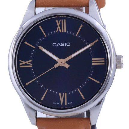 Casio Blue Dial Stainless Steel Analog Quartz MTP-V005L-2B5 MTPV005L-2 Mens Watch